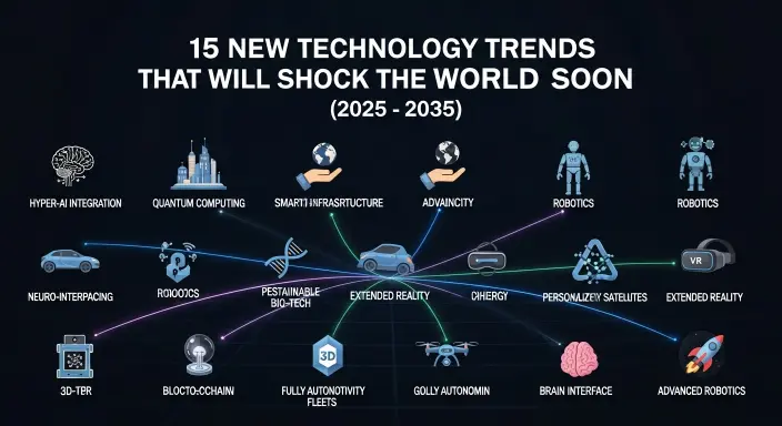 15 New Technology Trends That Will Shock the World Soon (2025–2035)